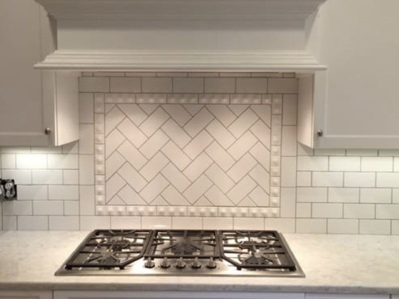 White Mosaic kitchen Backsplash White Mosaic kitchen Backsplash